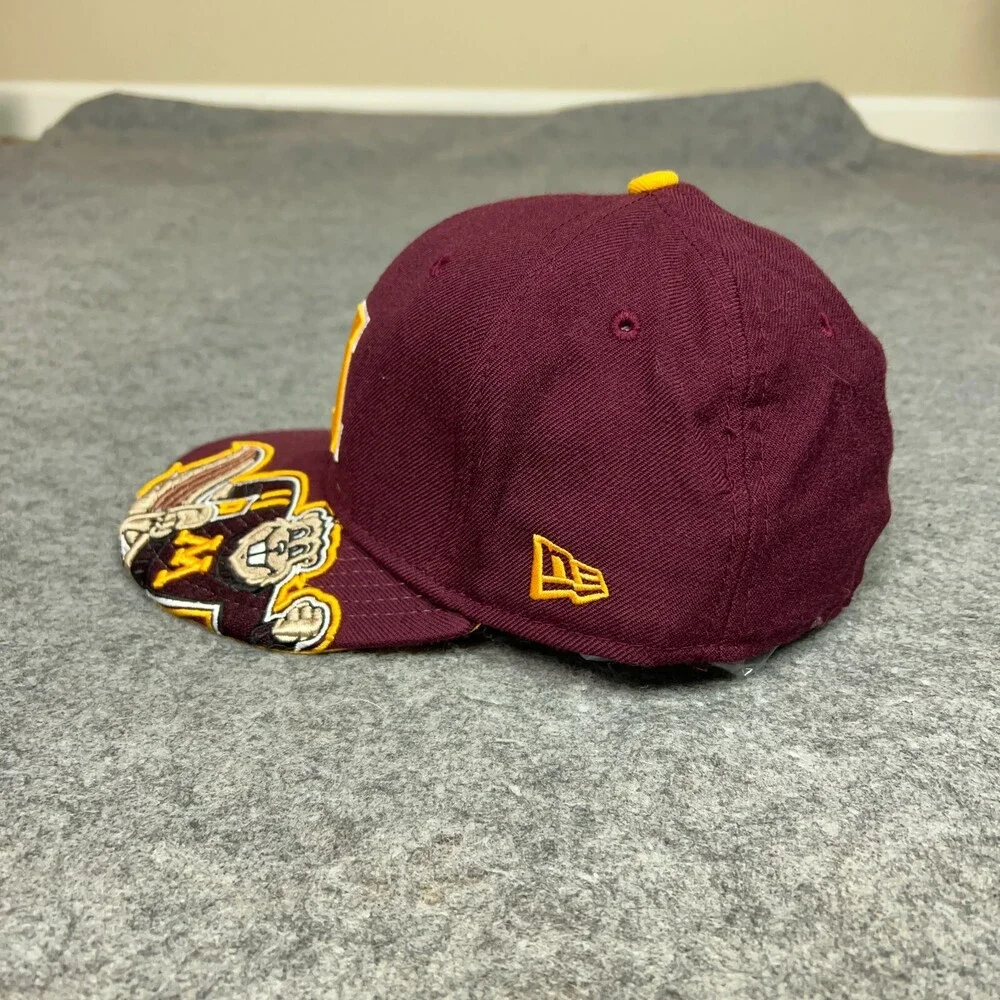 Minnesota Gophers Mens Hat 7 1/8 Fitted Maroon Gold Embroidered Cap Wool 59Fifty